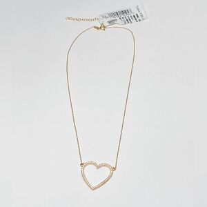 Saks Fifth Avenue Sterling Silver Open Heart Pendant Necklace